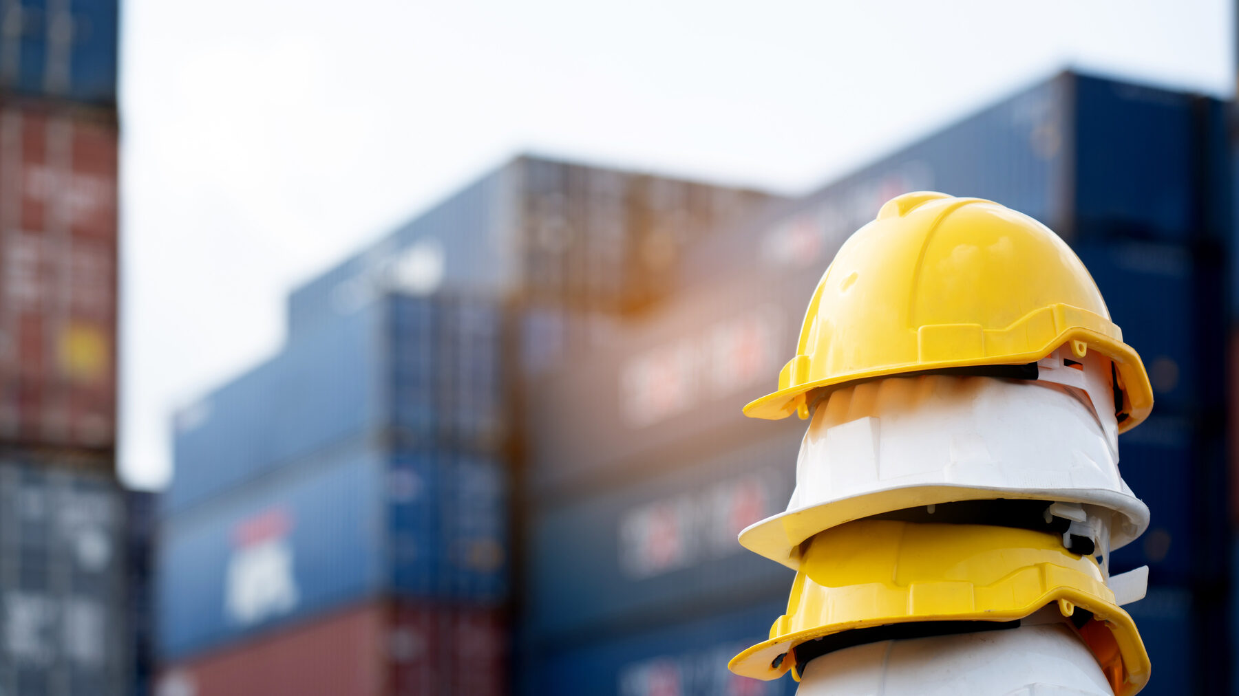 EOCT safety on site — hardhats