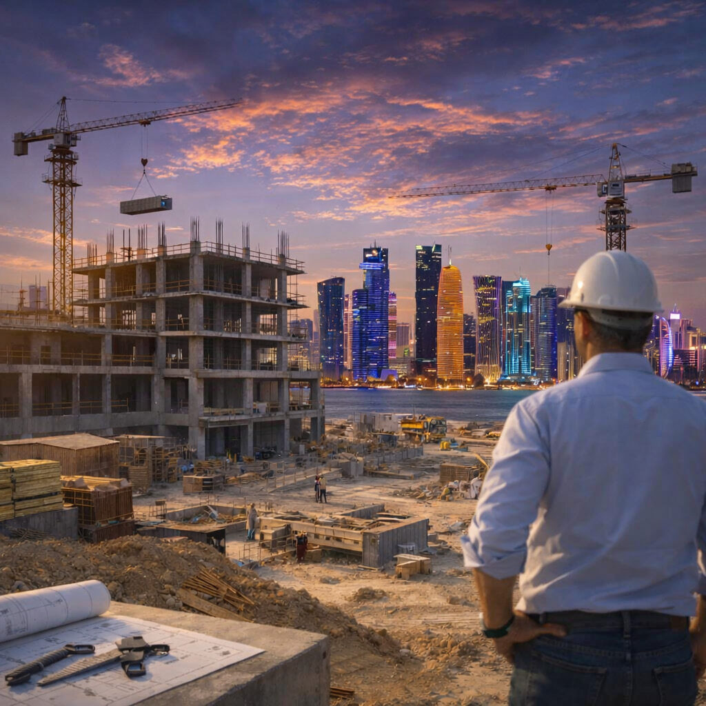 EOCT supervisor overlooking Doha skyline — Who We Are